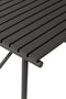 HÜBSCH INTERIOR - VILLA - Vierkante zwarte tuintafel van metaal - 90x90xh75cm