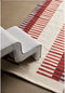 HÜBSCH INTERIOR - WAVE grijze hocker van duurzaam polyester - 72x40xh42cm