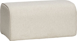 HÜBSCH INTERIOR - Zandkleurige hocker van duurzaam polyester - 106x55xh34cm
