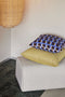 HÜBSCH INTERIOR - Zandkleurige hocker van duurzaam polyester - 106x55xh34cm