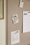 Hubsch Magnetisch memobord Era 70x100cm metaal grijsbeige