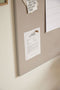 Hubsch Magnetisch memobord Era 70x100cm metaal grijsbeige