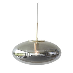 Hübsch Reflect Pendant Ellipse Grey