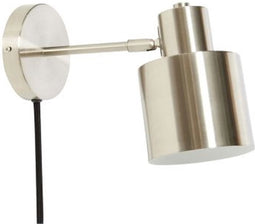 Hubsch Wandlamp nickel
