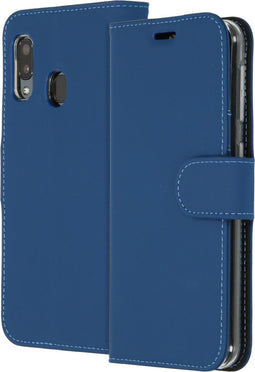 Accezz Hoesje Geschikt voor Samsung Galaxy A20e Hoesje Met Pasjeshouder - Accezz Wallet Softcase Bookcase - Donkerblauw