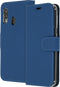 Accezz Hoesje Geschikt voor Samsung Galaxy A20e Hoesje Met Pasjeshouder - Accezz Wallet Softcase Bookcase - Donkerblauw