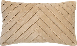 Dutch Decor FEMM – Sierkussen 30x50 cm - velvet - effen kleur - Pumice Stone - beige - Inclusief binnenkussen