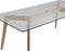 HUDSON - Salontafel - Lichte houtkleur - Glas