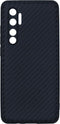 Hoesje Siliconen Geschikt voor Xiaomi Mi Note 10 Lite - Carbon Softcase Backcover - Zwart