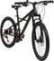 Huffy Korros 24 Inch Kinder Mountainbike Zwart Hardtail Voorvering + Shimano 21 versnellingen - Jonge kinderen 8-13