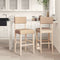 vidaXL - Barstoelen - 2 - st - massief - rubberhout - en - kunstleer