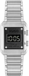 HUGO HU1530356 #THRIVE Horloge - Heren - Mineraalglas - Staal - Zilverkleurig - 40 mm breed - Quartz - Vouw/Vlindersluiting - 5 ATM (douchen)