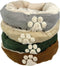 Hugs - Hondenmand Ovaal Dove Grijs met pootjes - 61 cm