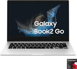 Samsung Galaxy Book2 GO 5G - Laptop 14" FHD Snapdragon 7c+ Gen 3 RAM 4GB 128GB SSD Windows 11 Home Silver