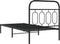 vidaXL - Bedframe - met - hoofdbord - metaal - zwart - 90x190 - cm