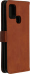 iMoshion Hoesje Geschikt voor Samsung Galaxy A21s Hoesje Met Pasjeshouder - iMoshion Luxe Bookcase - Bruin