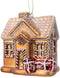 huis glas l8.5b6.5h10 cm goud kerst
