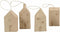 Huis, h: 9,5-12 cm, b: 5,5-6,5 cm, 4 stuks