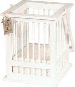 Huis Lantaarn Metaal 22X12X29.5cm Grijs/Wit Ant