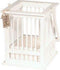 Huis Lantaarn Metaal 22X12X29.5cm Grijs/Wit Ant