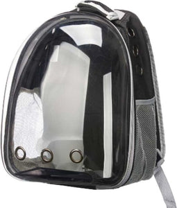 Huisdierenrugzak Zwart Transparant 33 x 12 x 42 cm