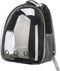 Huisdierenrugzak Zwart Transparant 33 x 12 x 42 cm