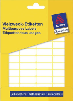 Huismerk Avery 3319 Handmatige Etiket 29x18mm Wit