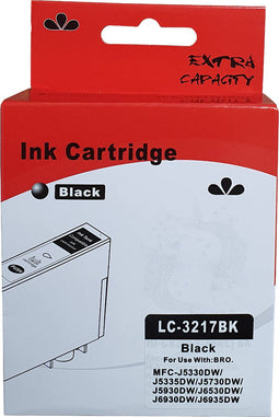 Huismerk Brother LC-3217BK cartridge zwart