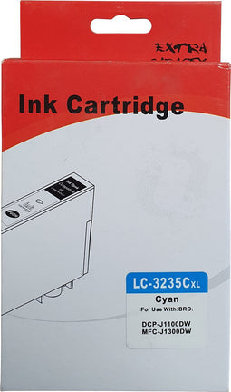 Huismerk Brother LC-3235XLC cartridge cyaan