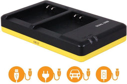 Huismerk Duo oplader voor 2 camera accu's Nikon EN-EL23