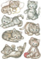 Huismerk Herma 3477 Etiket met afbeelding Poes