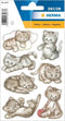 Huismerk Herma 3477 Etiket met afbeelding Poes