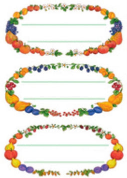 Huismerk Herma 3598 Etiket Keuken Vruchtenkrans