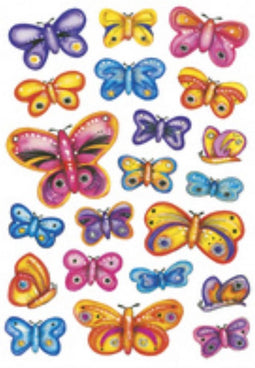 Huismerk Herma 3801 Etiket Vlinder - Pakje met 3 velletjes stickers