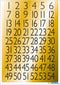 Huismerk Herma 4146 Etiket met getallen 1-100 Goud