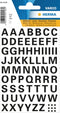 Huismerk Herma 4158 Etiket met letters A-Z 10mm Transparant - 1 pakje met 1 velletje