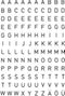 Huismerk Herma 4158 Etiket met letters A-Z 10mm Transparant - 1 pakje met 1 velletje