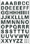 Huismerk Herma 4158 Etiket met letters A-Z 10mm Transparant - 1 pakje met 1 velletje