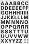Huismerk Herma 4158 Etiket met letters A-Z 10mm Transparant - 1 pakje met 1 velletje