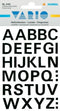Huismerk Herma 4163 Etiket met letters A-Z 15mm Zwart - 1 pakje met 1 velletje