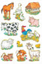 Huismerk Herma 5419 Etiket Boerderij Dieren - Pakje met 3 velletjes stickers