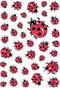 Huismerk Herma 5439 Etiket Lieveheersbeestjes - Pakje met 3 velletjes stickers