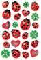 Huismerk Herma 5439 Etiket Lieveheersbeestjes - Pakje met 3 velletjes stickers