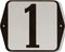 Huisnummer standaard nummer 1