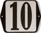 Huisnummer standaard nummer 10