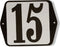 Huisnummer standaard nummer 15
