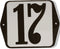 Huisnummer standaard nummer 17