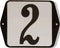Huisnummer standaard nummer 2