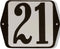 Huisnummer standaard nummer 21