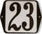 Huisnummer standaard nummer 23